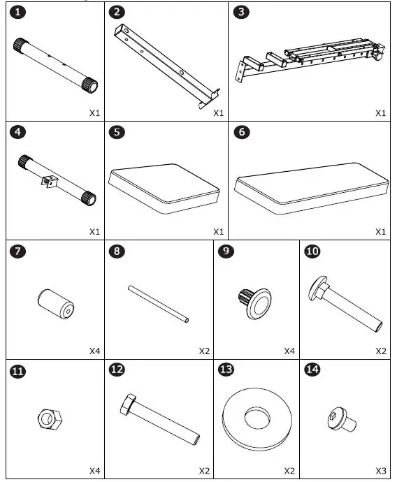 COSTWAY SP37731 Weight Bench fig 2