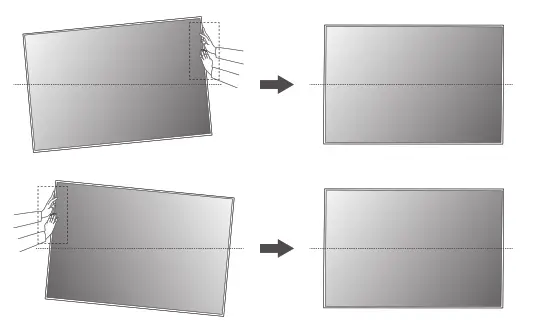 LG WB21EB 2021 Slim Wall Mount - hand