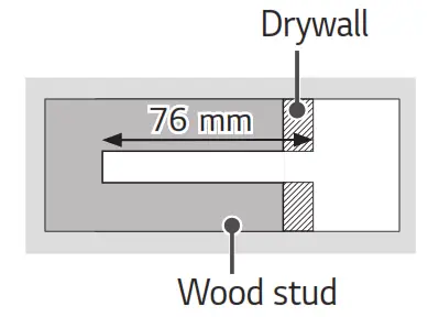 LG WB21EB 2021 Slim Wall Mount - wood