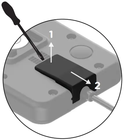 To Remove Cable Lock Cap