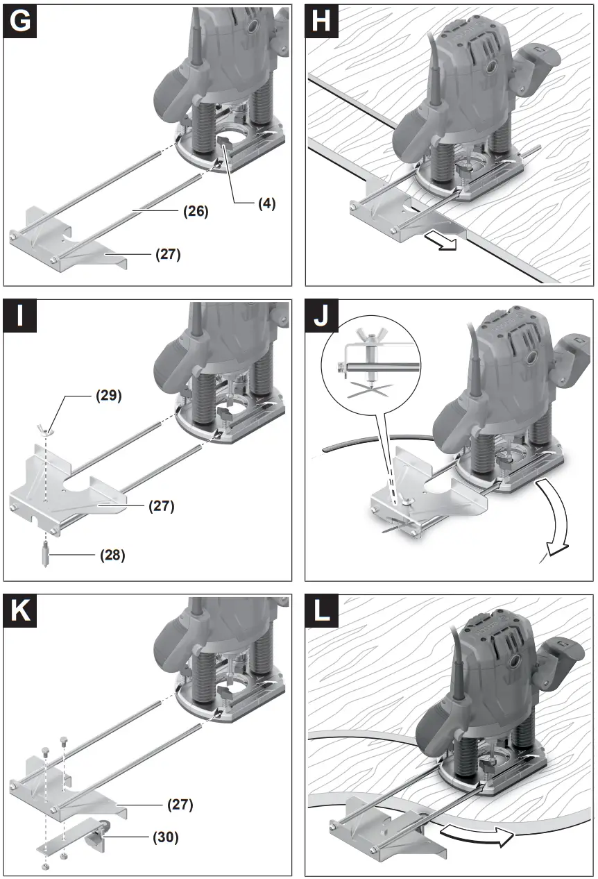 BOSCH GOF 130 Professional Heavy Router Machine - fig3