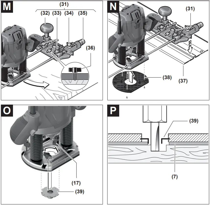 BOSCH GOF 130 Professional Heavy Router Machine - fig4