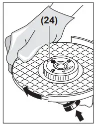 BOSCH GWS 2200 Professional Angle Grinder - Quick-clamping nut 1