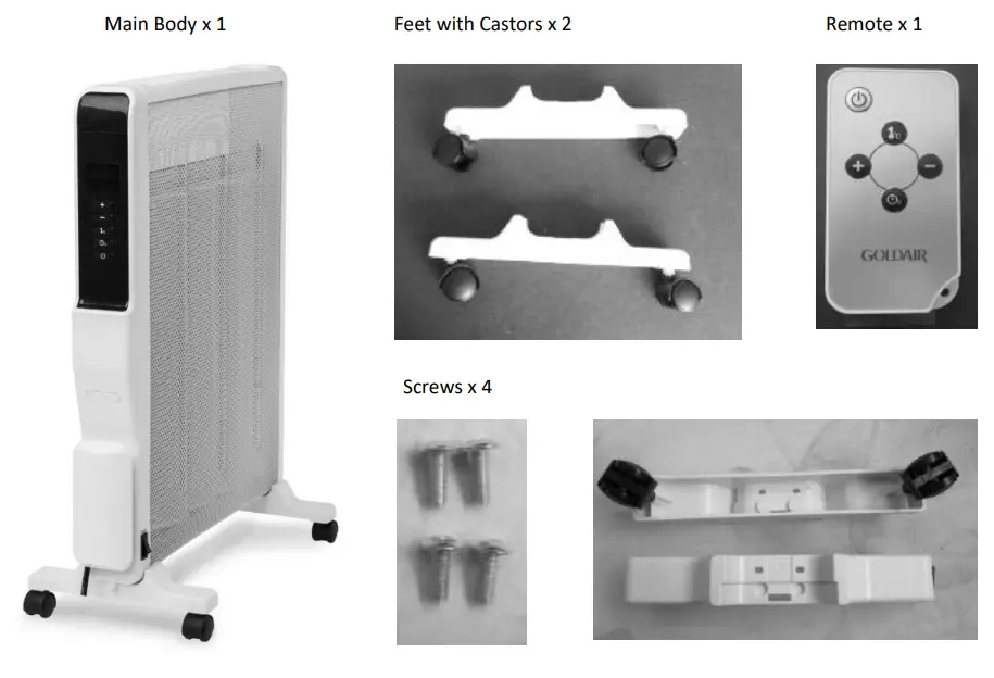 Goldair GMH220 2000W Electronic Micathermic Heater - fig
