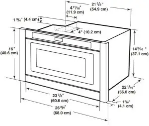 Optional 27" (68.6 cm) Trim Kit: