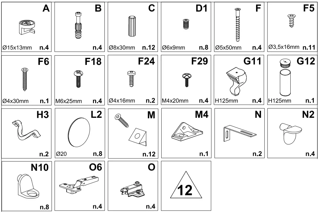 INOSIGN 4393765623 Highboard 112cm Contemporary Genius - fig