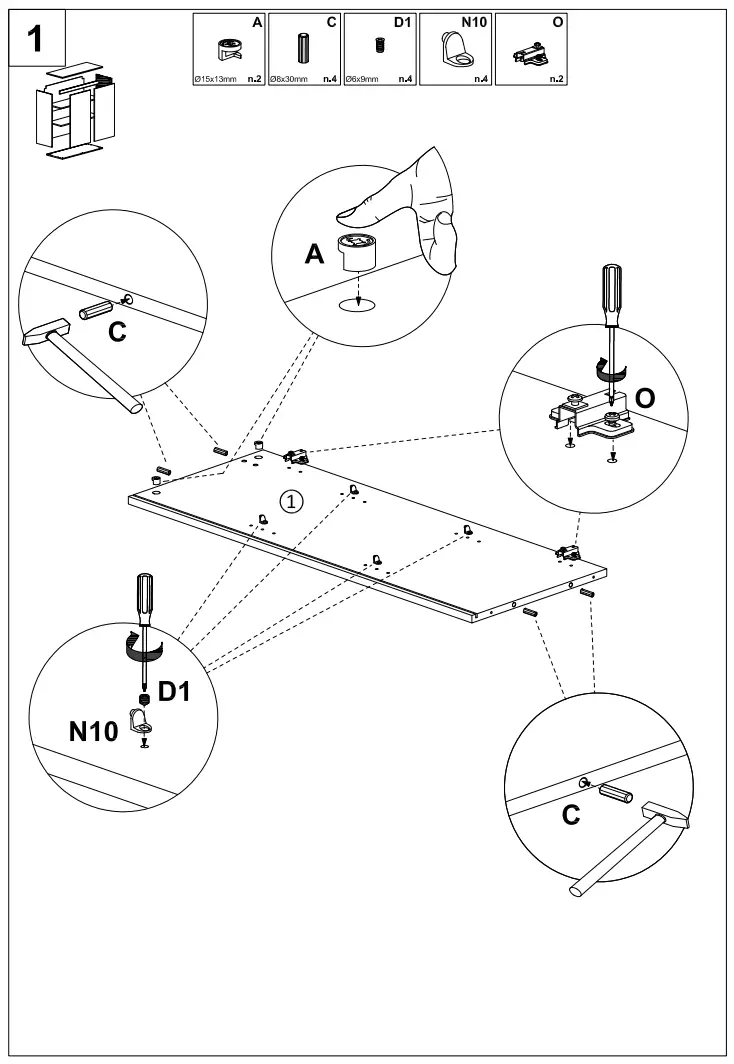 INOSIGN 4393765623 Highboard 112cm Contemporary Genius - fig2