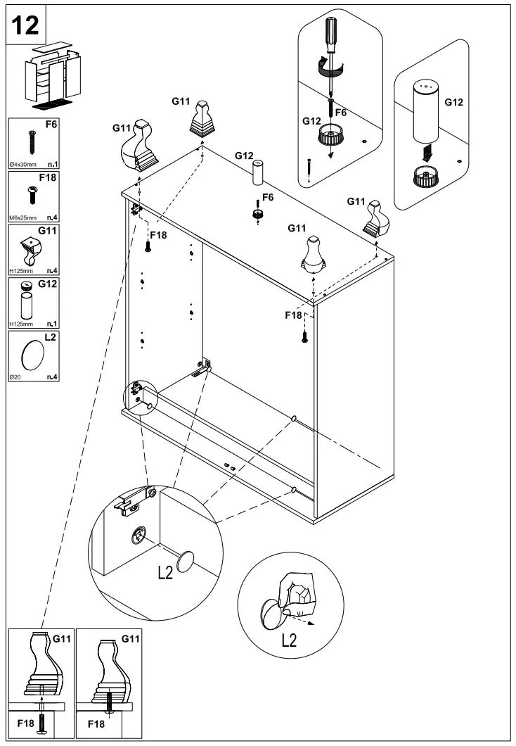 INOSIGN 4393765623 Highboard 112cm Contemporary Genius - fig9