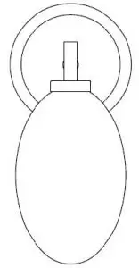 John Lewis OPAL Pebble Wall LT IP44