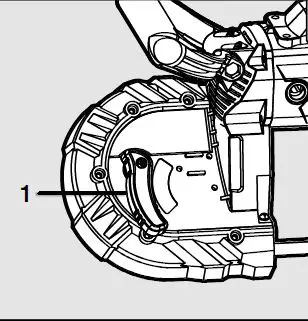 WEN 20496 20V Cordless Portable Band Saw 9