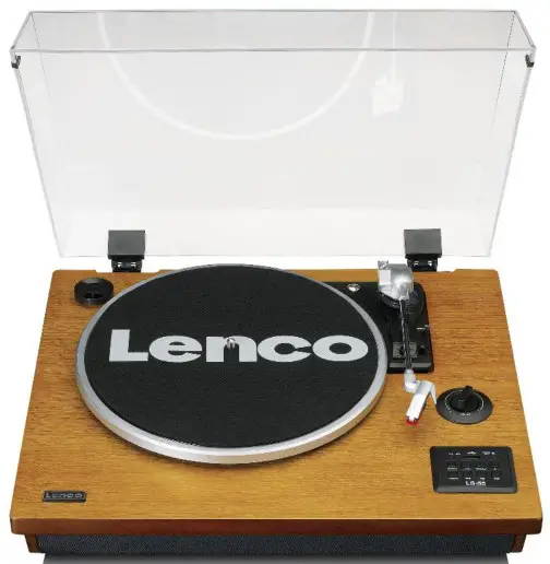 Lenco LS 55UK Turntable with Bluetooth USB MP3 Player Encoder and Built In Speakers - cover