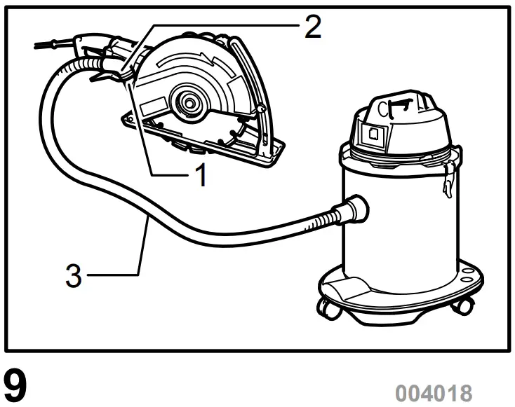 Connecting to vacuum cleaner