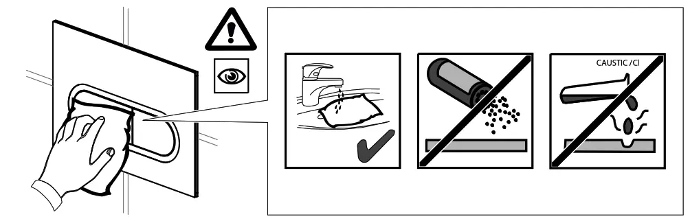 RAVAK X01454 Chrome Flush Plate Button - fig