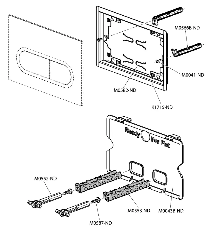 RAVAK X01454 Chrome Flush Plate Button - fig6