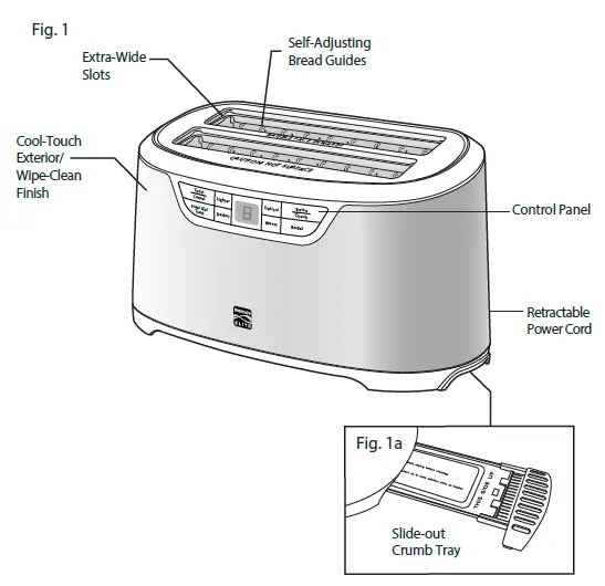 Kenmore-Elite-4-Slice-Auto-lift-Long-Slot-Toaster-FIG1