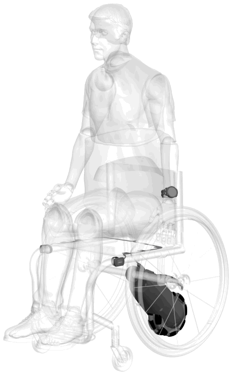 permobil SM MX2 168 SmartDrive MX2 Wheelchair Power Assist