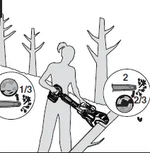 WORX WG329E JAWSAW Cordless Limbing and Trimming Chain Saw 24