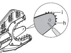 WORX WG329E JAWSAW Cordless Limbing and Trimming Chain Saw 33