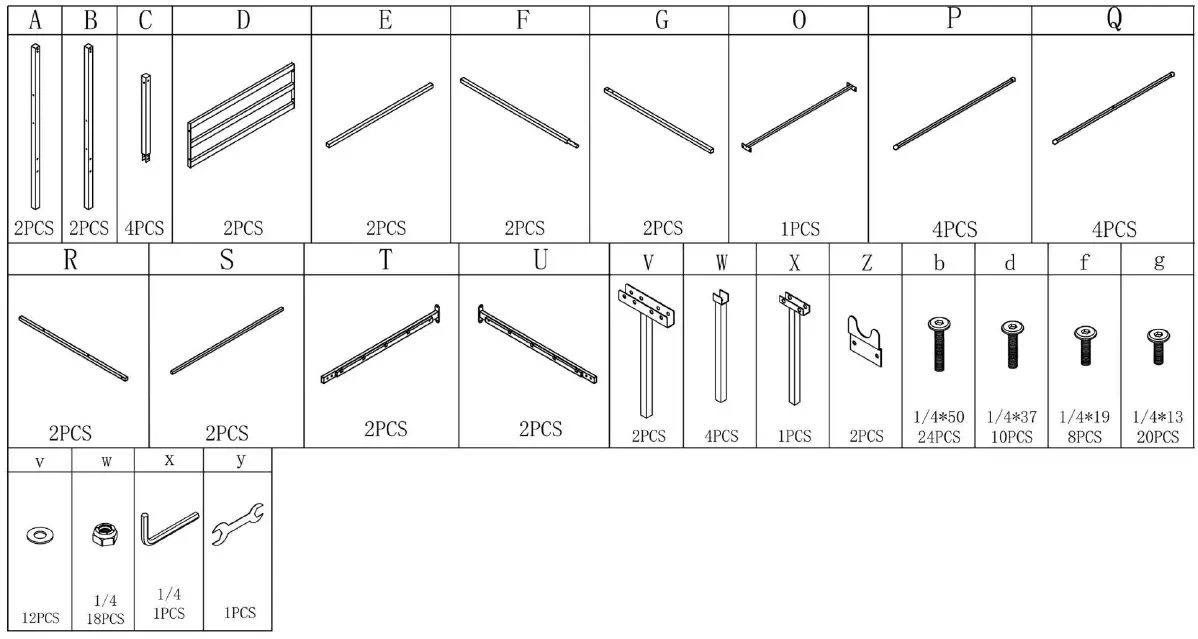 maocao-hoom-DJ-C-746E-BK-Metal-Platform-Bed-Frame-FIG-1