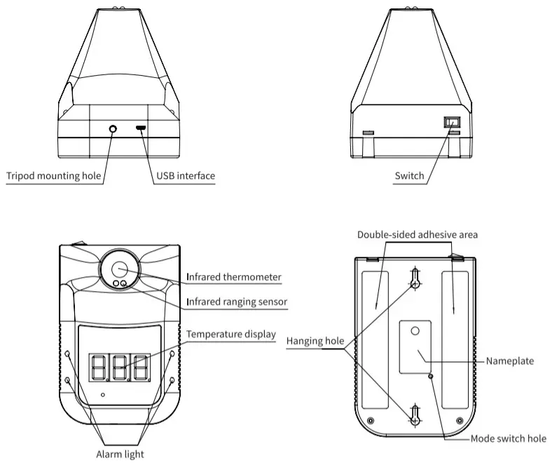 TESTACY Infrared Thermometer instalation