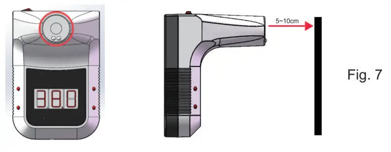 TESTACY Infrared Thermometer - operation1