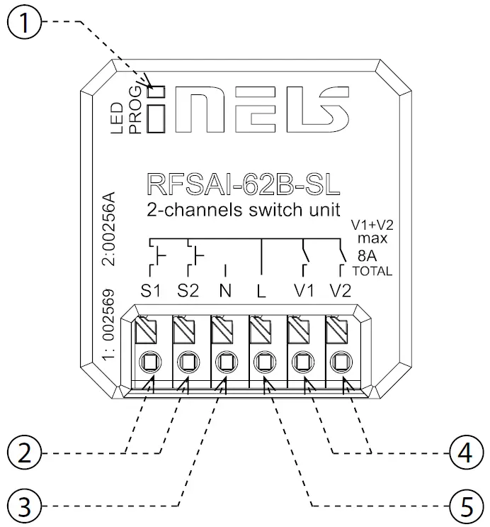 inELS RFSAI-62B-SL Switch Unit 12