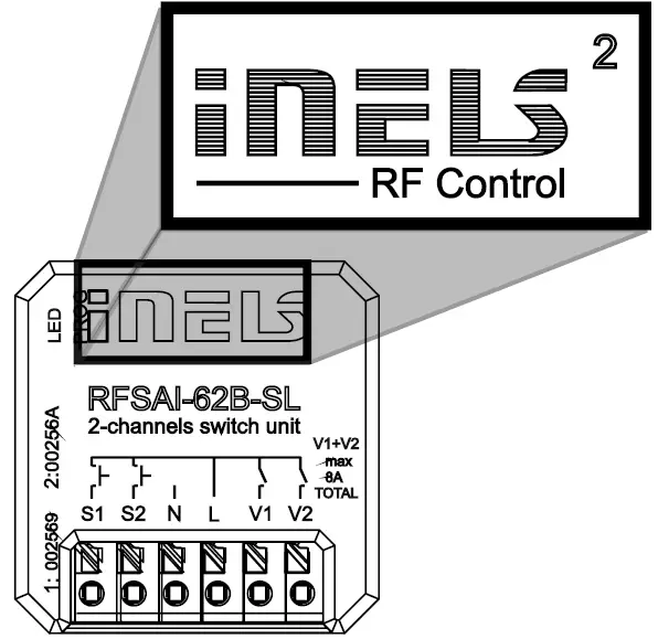 inELS RFSAI-62B-SL Switch Unit 12