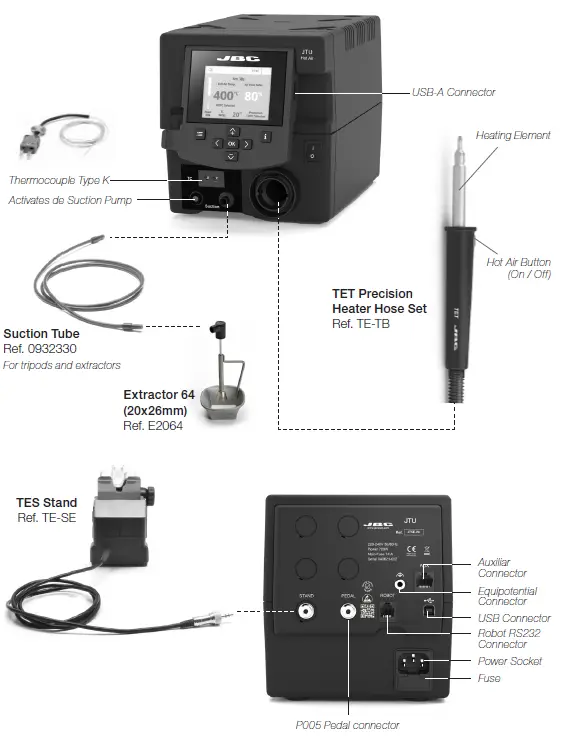 JBC TESE-1A Precision Hot Air Station-13