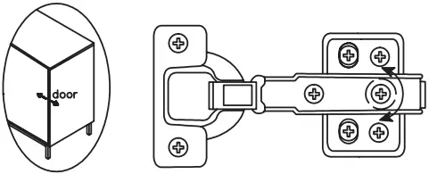 Anmytek Rattan Two Door Storage Cabinet Step 14F