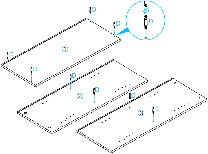 Anmytek Rattan Two Door Storage Cabinet Step 1B