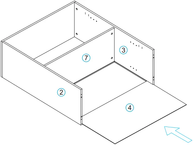 Anmytek Rattan Two Door Storage Cabinet Step 5