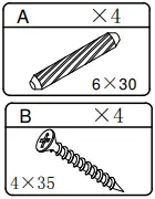 Anmytek Rattan Two Door Storage Cabinet Step 6A