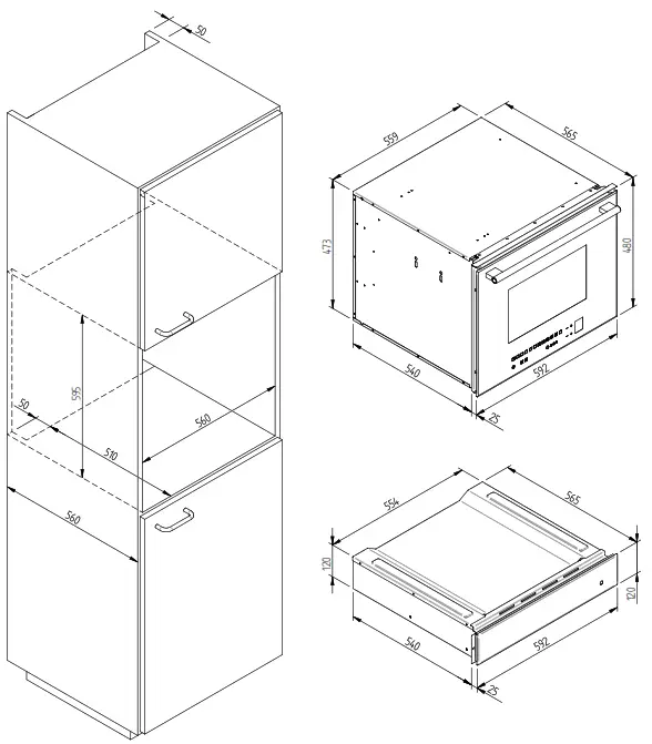 FULGOR MILANO FCLD 150 15 Urbantech Warming Drawer - 4