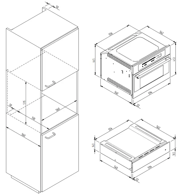 FULGOR MILANO FCLD 150 15 Urbantech Warming Drawer - 5