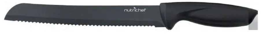 nutrichef NCKNs17 Kitchen Precision Knives Set - 1x1 Bread Knife