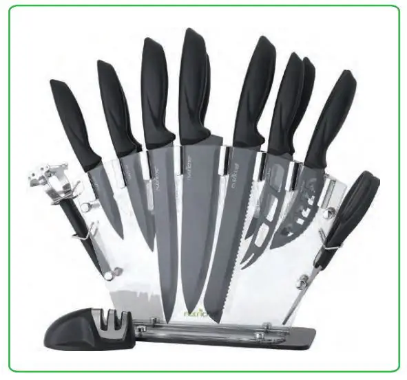 nutrichef NCKNs17 Kitchen Precision Knives Set