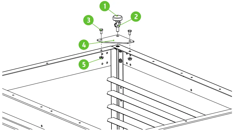 Riley Hopkins Single Station and Multi Station Tabletop Press Cart with Screen Rack - 7