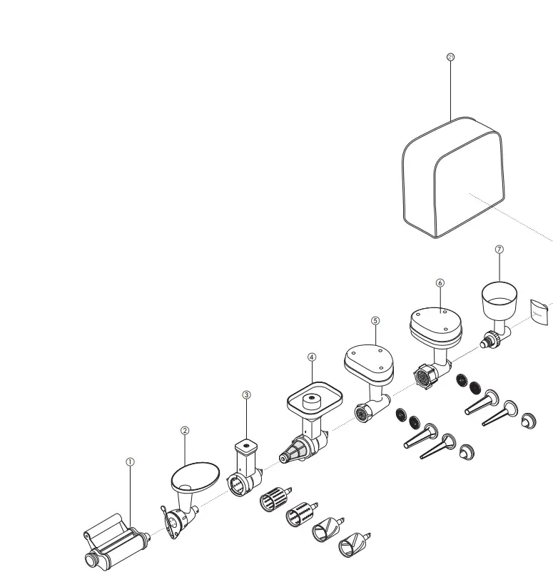 Kenwood KMC011 5 Quart Chef Titanium Kitchen Machine-010