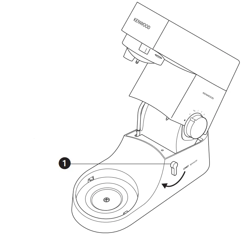 Kenwood KMC011 5 Quart Chef Titanium Kitchen Machine-2