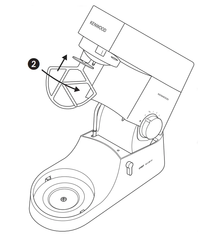 Kenwood KMC011 5 Quart Chef Titanium Kitchen Machine-3