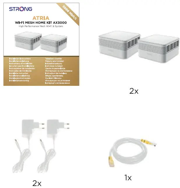 strong atria wi-fi mesh home kit 1200-1
