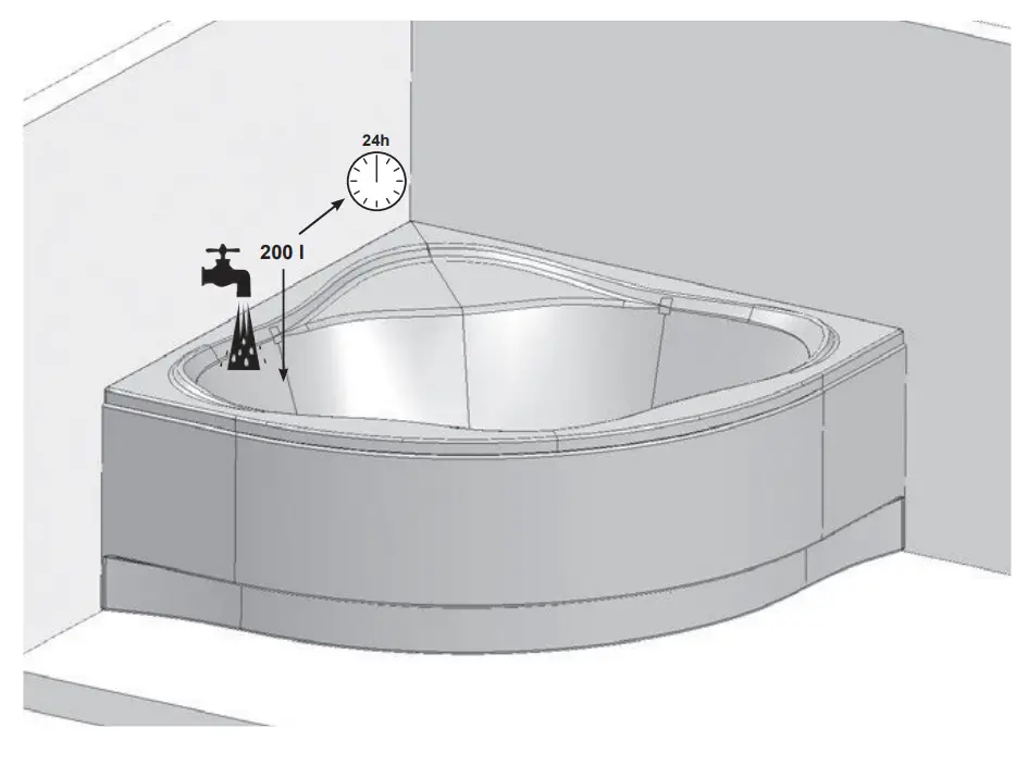 vRAVAK C651000000 New Day Bathtub 140 x 140 cm - Fig 37