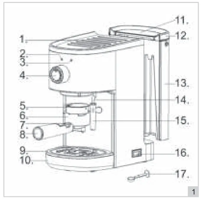bESTRON AES1000CO Espresso Machine - OPERATION