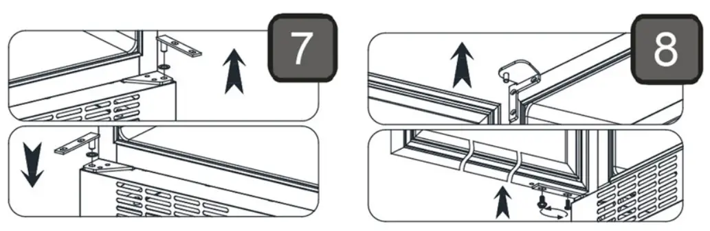 TEFCOLD TFW200-S Single temperature wine cabinet - door and screws again