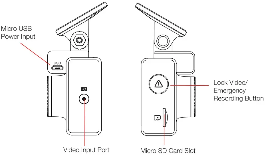 Cobra SC400D Smart Dash Cam - HARDWARE INTERFACE1