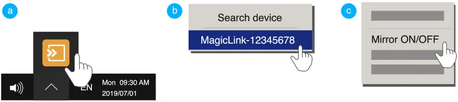 EZCast MagicLink Display Receiver - mirror for window