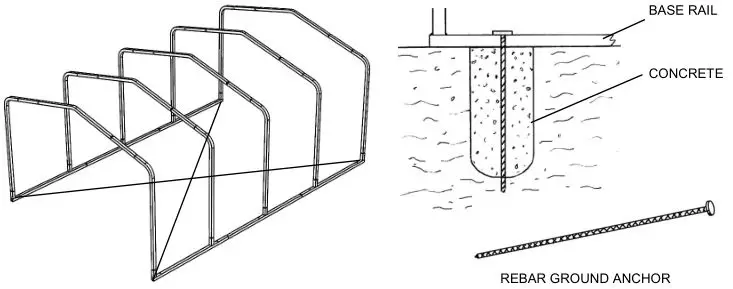 VersaTube Classic Carport - ANCHORING CARPORT