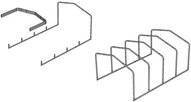 VersaTube Classic Carport - ATTACHING THE ROOF or WALL FRAME