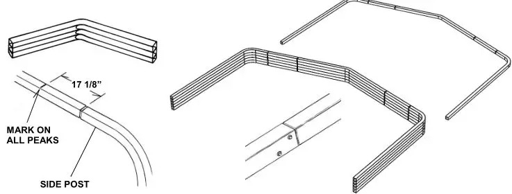 VersaTube Classic Carport - ROOF or WALL FRAME ASSEMBLY