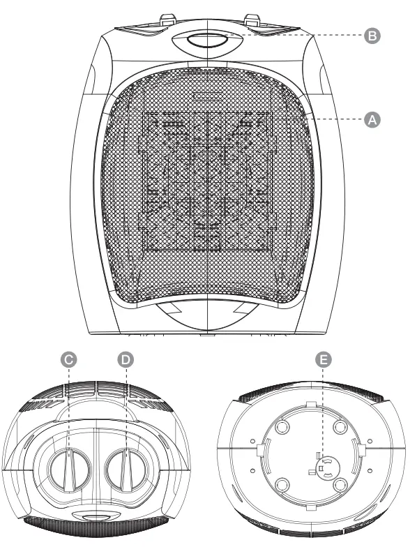 Amazon Basics 1500W Ceramic Personal Heater (1)